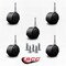 Service Caster 2'' Black Metal Hood Twin Wheel Caster Nylon Wheels Grip Neck Stem, 5PK SCC-GN02S50D-NYS-FB-5 - alternate 2